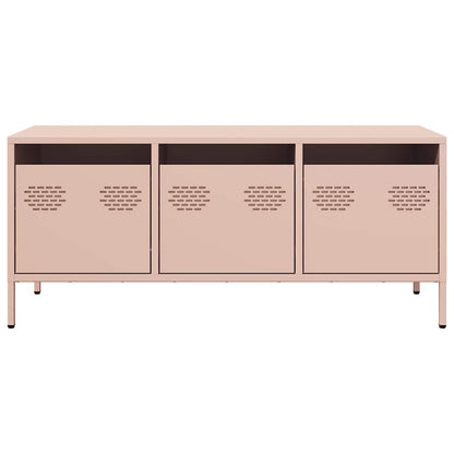 TV Cabinet Pink 101.5x39x43.5 cm Cold-rolled Steel