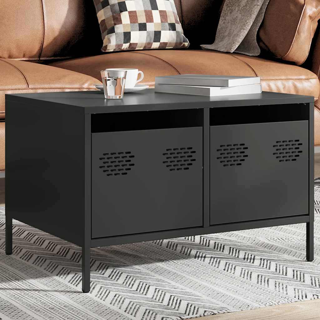 TV Cabinet Black 68x50x43.5 cm Cold-rolled Steel