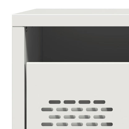 Bedside Cabinets 2 pcs White 35x39x43.5 cm Steel