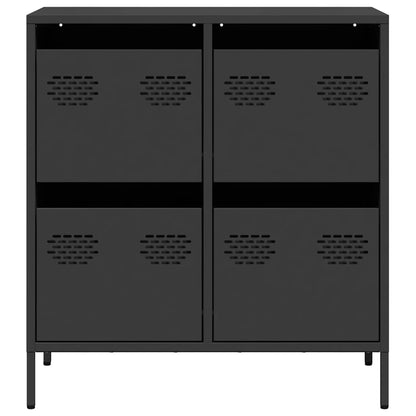 Sideboard Black 68x39x73.5 cm Cold-rolled Steel
