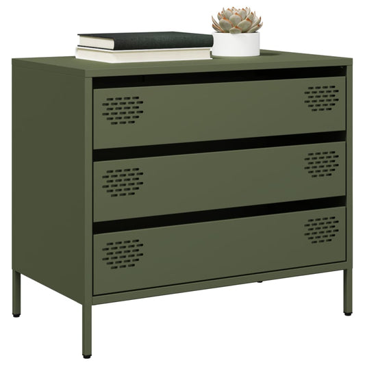 Sideboard Olive Green 68x39x58,5 cm Cold-rolled Steel
