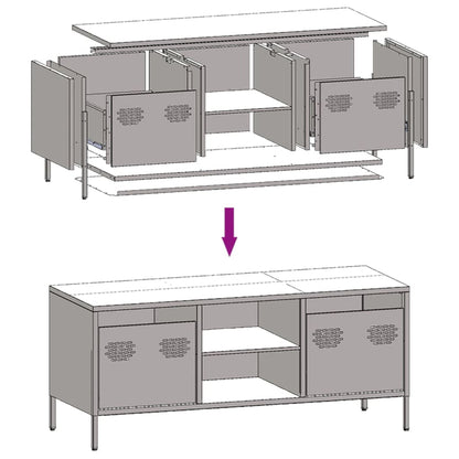 TV Cabinet Anthracite 101.5x39x43.5 cm Cold-rolled Steel