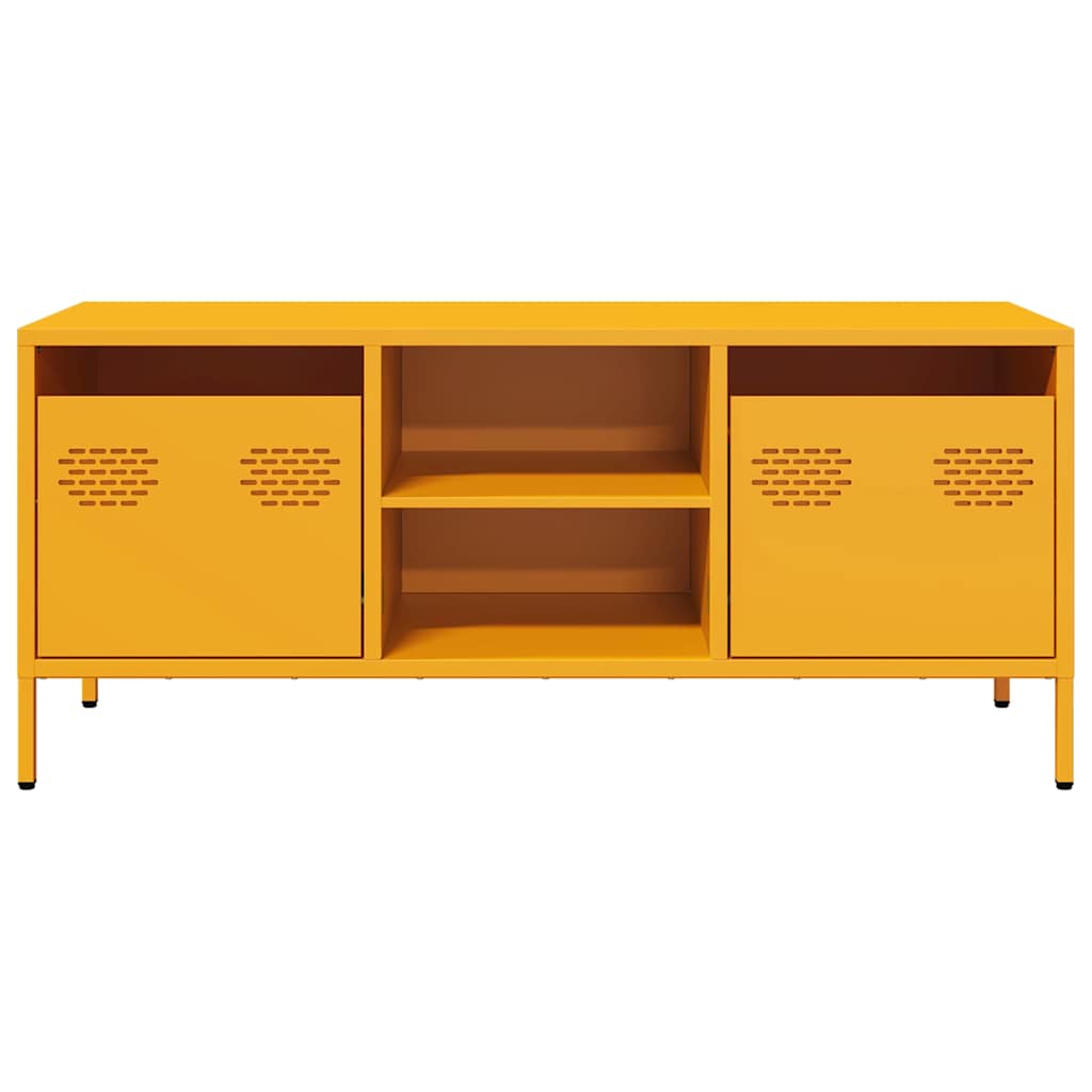 TV Cabinet Mustard Yellow 101.5x39x43.5 cm Cold-rolled Steel