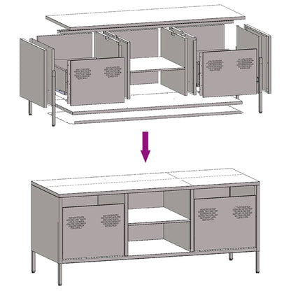 TV Cabinet Mustard Yellow 101.5x39x43.5 cm Cold-rolled Steel