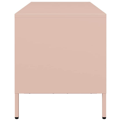 TV Cabinet Pink 101.5x39x43.5 cm Cold-rolled Steel