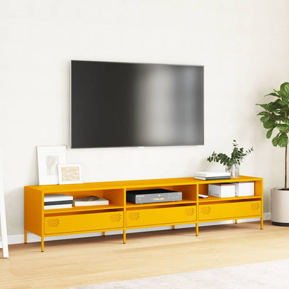 TV Cabinet Mustard Yellow 202x39x43,5 cm Cold-rolled Steel