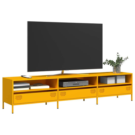 TV Cabinet Mustard Yellow 202x39x43,5 cm Cold-rolled Steel