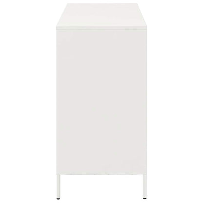 Sideboard White 101.5x39x73.5 cm Cold-rolled Steel