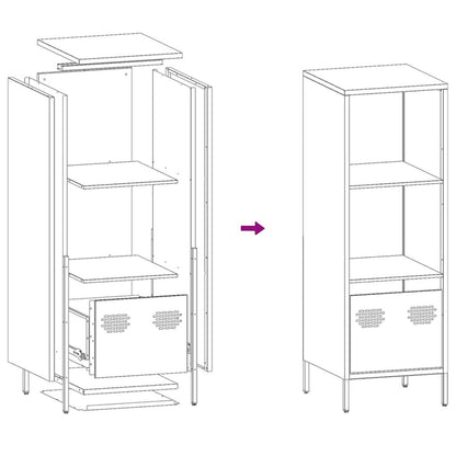 Highboard Anthracite 35x39x103.5 cm Steel