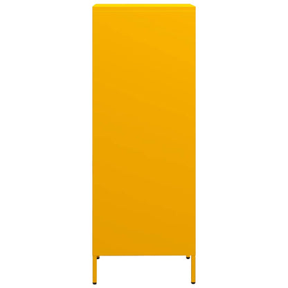 Highboard Mustard Yellow 35x39x103.5 cm Steel