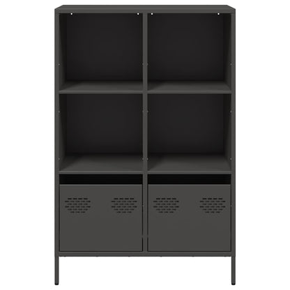 Highboard Black 68x39x103.5 cm Steel