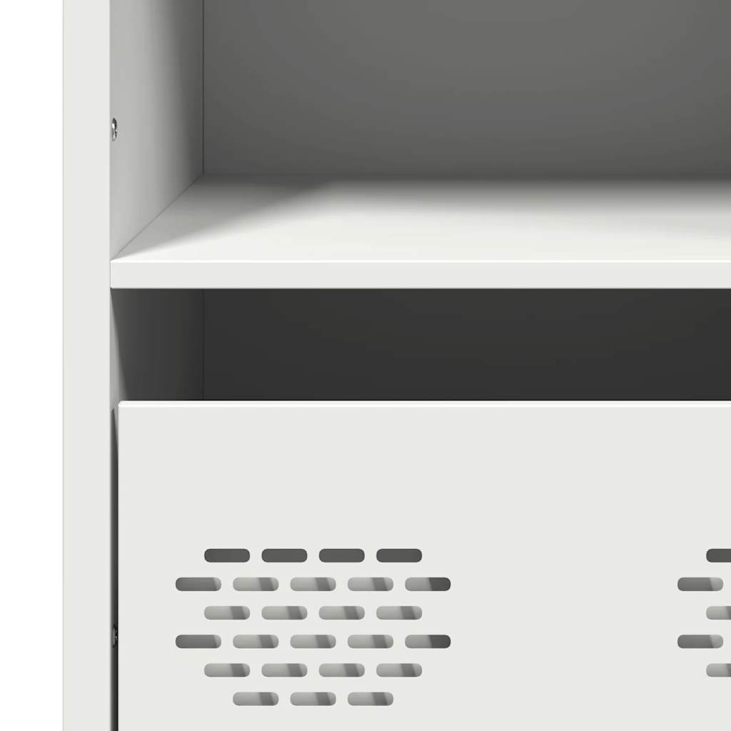 Highboard White 68x39x103.5 cm Steel
