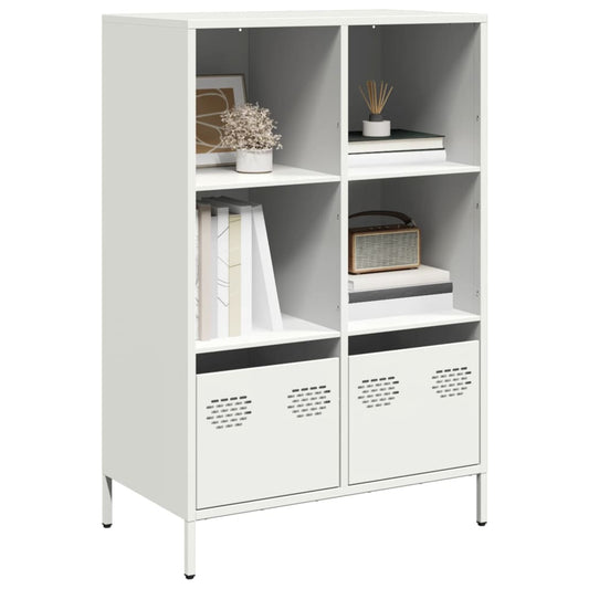 Highboard White 68x39x103.5 cm Steel