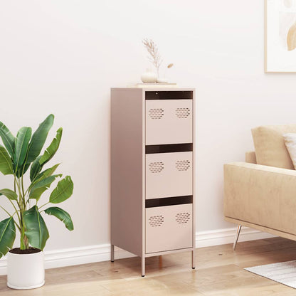 Highboard Pink 39x35x103.5 cm Steel
