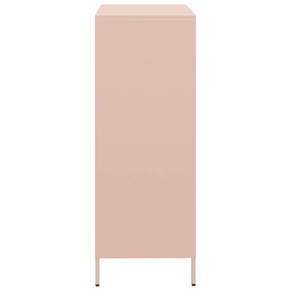Highboard Pink 39x35x103.5 cm Steel