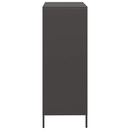 Highboard Black 68x39x103.5 cm Steel