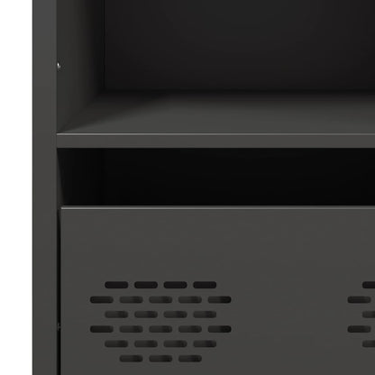 Highboard Black 68x39x103.5 cm Steel