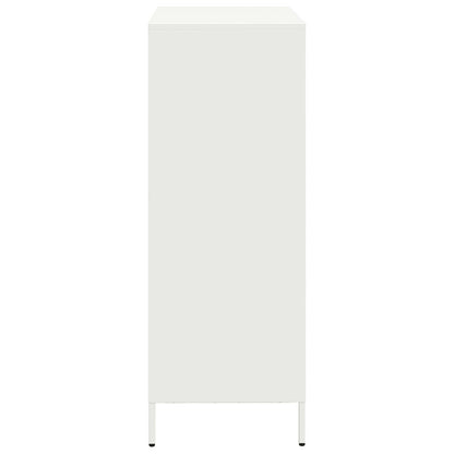 Highboard White 68x39x103.5 cm Steel