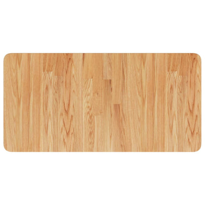 Basin Shelf Wall Mounted Steel and Solid Wood Oak