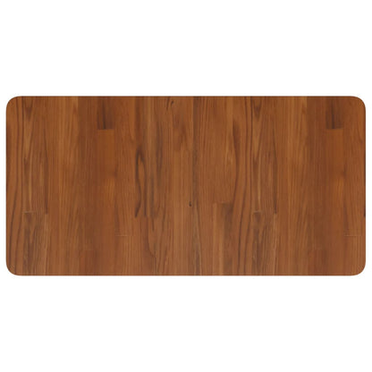 Basin Shelf Wall Mounted Steel and Solid Wood Oak