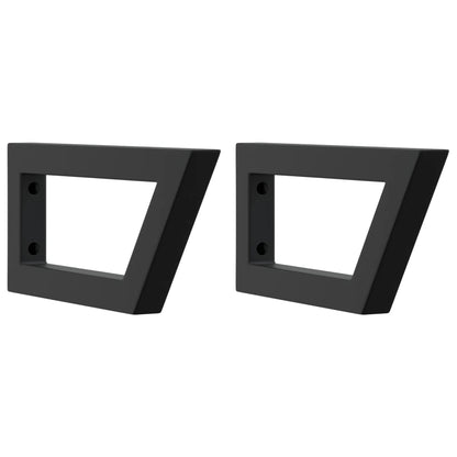 Basin Shelf Wall Mounted Steel and Solid Wood Oak