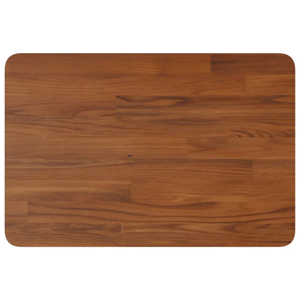 Basin Shelf Wall Mounted Steel and Solid Wood Oak