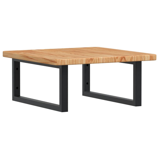 Basin Shelf | Light brown and black | Solid oak wood and steel | Medium