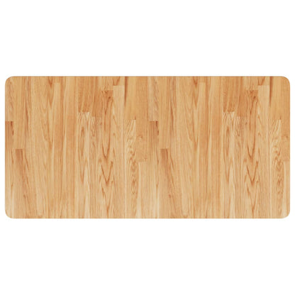 Basin Shelf Wall Mounted Steel and Solid Wood Oak