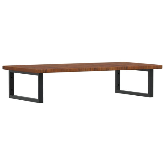 Basin Shelf | Dark brown, Black | Solid oak wood, Steel | 1000 mm