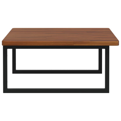 Basin Shelf Wall Mounted Steel and Solid Wood Oak