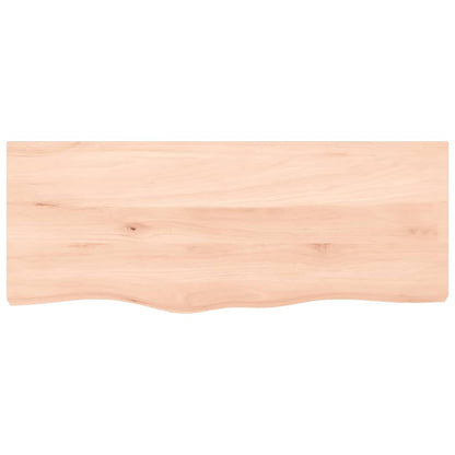 Basin Shelf Wall Mounted Steel and Solid Wood Oak