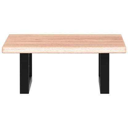 Basin Shelf Wall Mounted Steel and Solid Wood Oak