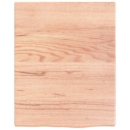 Basin Shelf Wall Mounted Steel and Solid Wood Oak