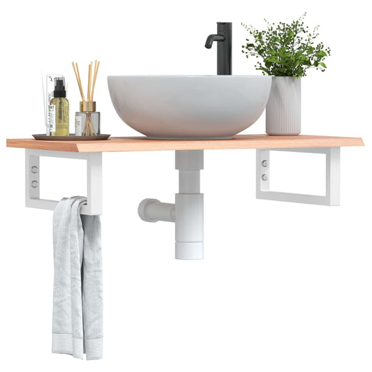 Basin Shelf | Light brown | Solid oak wood | Standard | Basin Shelf