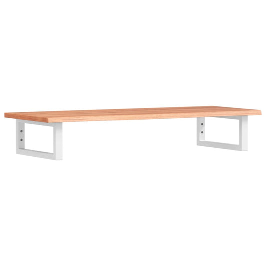 Basin Shelf | Light brown, White | Solid oak wood, Steel | 100 cm