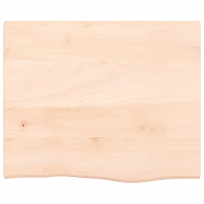Basin Shelf Wall Mounted Steel and Solid Wood Oak