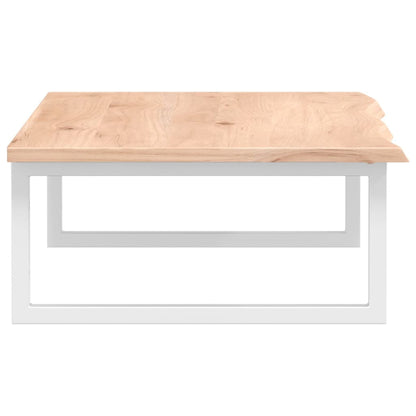 Basin Shelf Wall Mounted Steel and Solid Wood Oak
