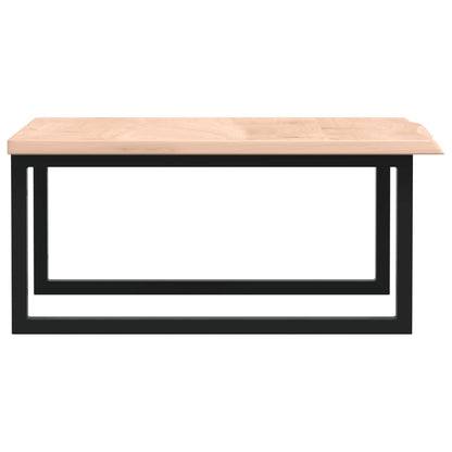 Basin Shelf Wall Mounted Steel and Solid Wood Oak