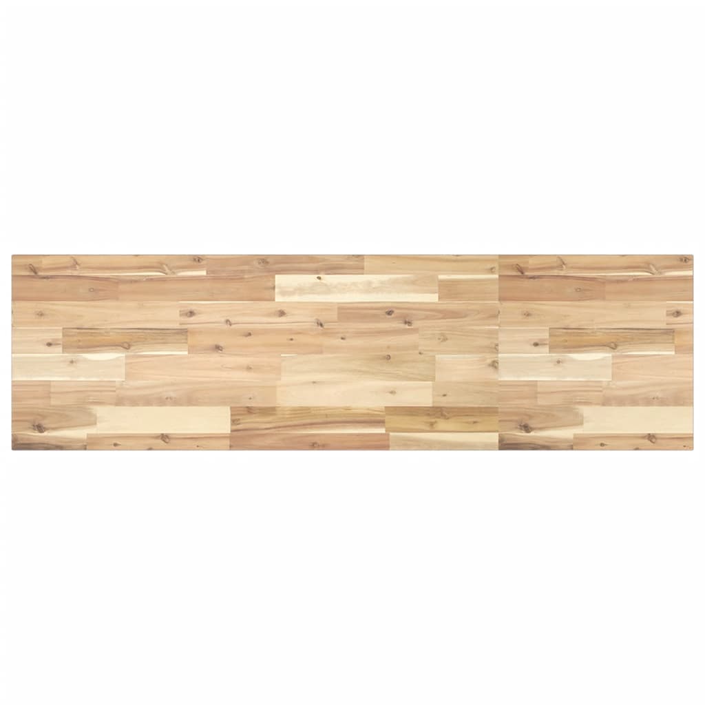 Basin Shelf Wall Mounted Steel and Solid Wood Acacia