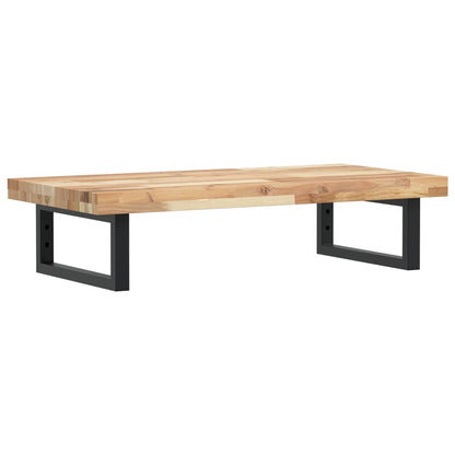 Basin Shelf Wall Mounted Steel and Solid Wood Acacia