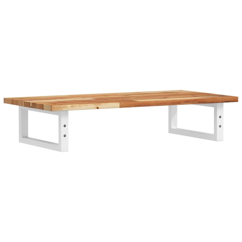 Basin Shelf Wall Mounted Steel and Solid Wood Acacia
