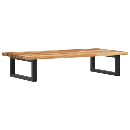 Basin Shelf Wall Mounted Steel and Solid Wood Acacia