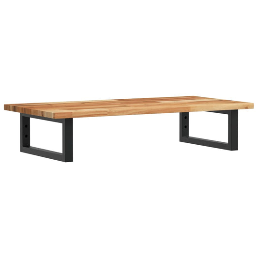 Basin Shelf Wall Mounted Steel and Solid Wood Acacia