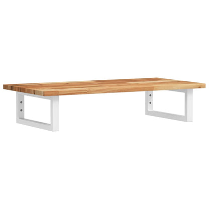 Basin Shelf Wall Mounted Steel and Solid Wood Acacia