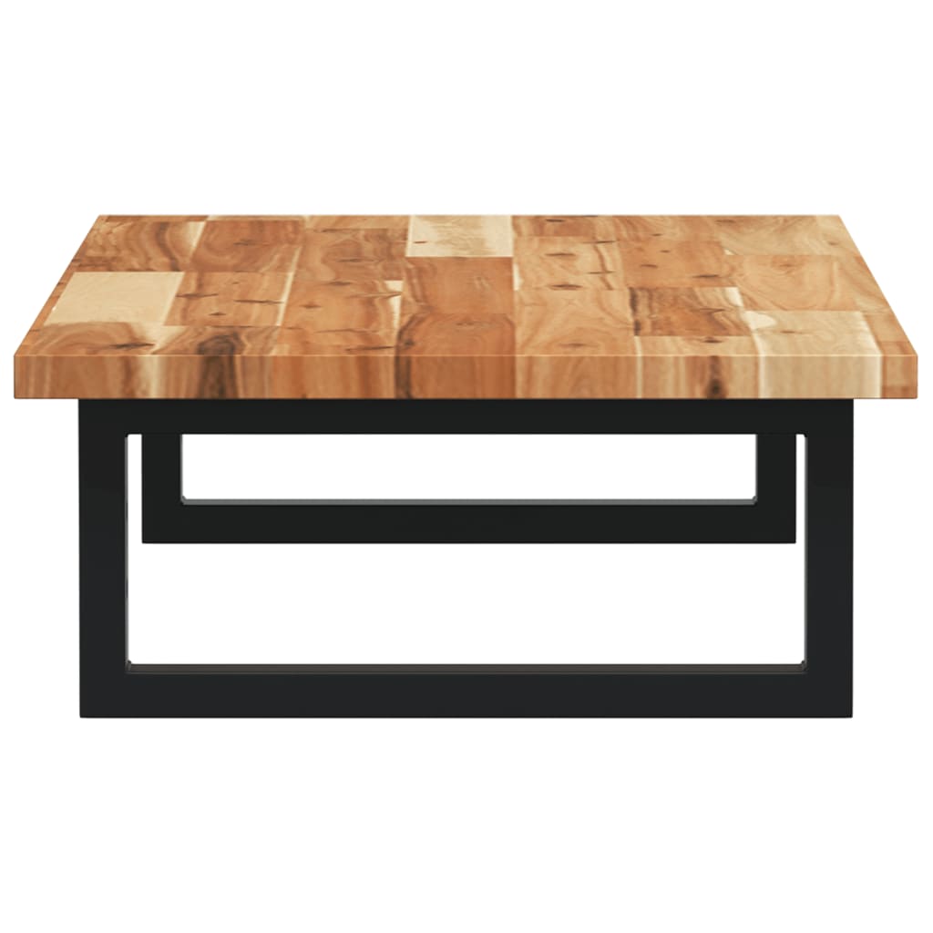 Basin Shelf Wall Mounted Steel and Solid Wood Acacia