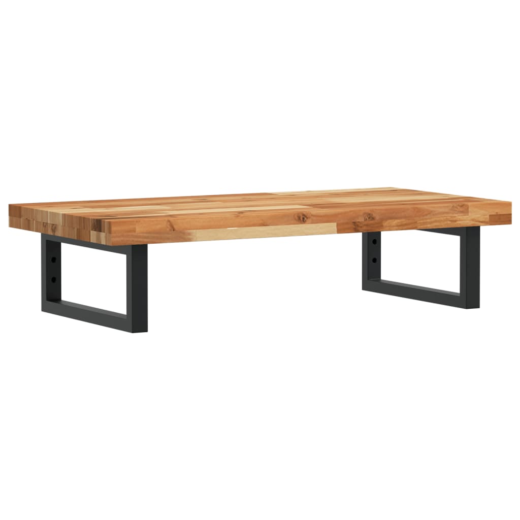 Basin Shelf Wall Mounted Steel and Solid Wood Acacia