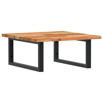 Basin Shelf Wall Mounted Steel and Solid Wood Acacia