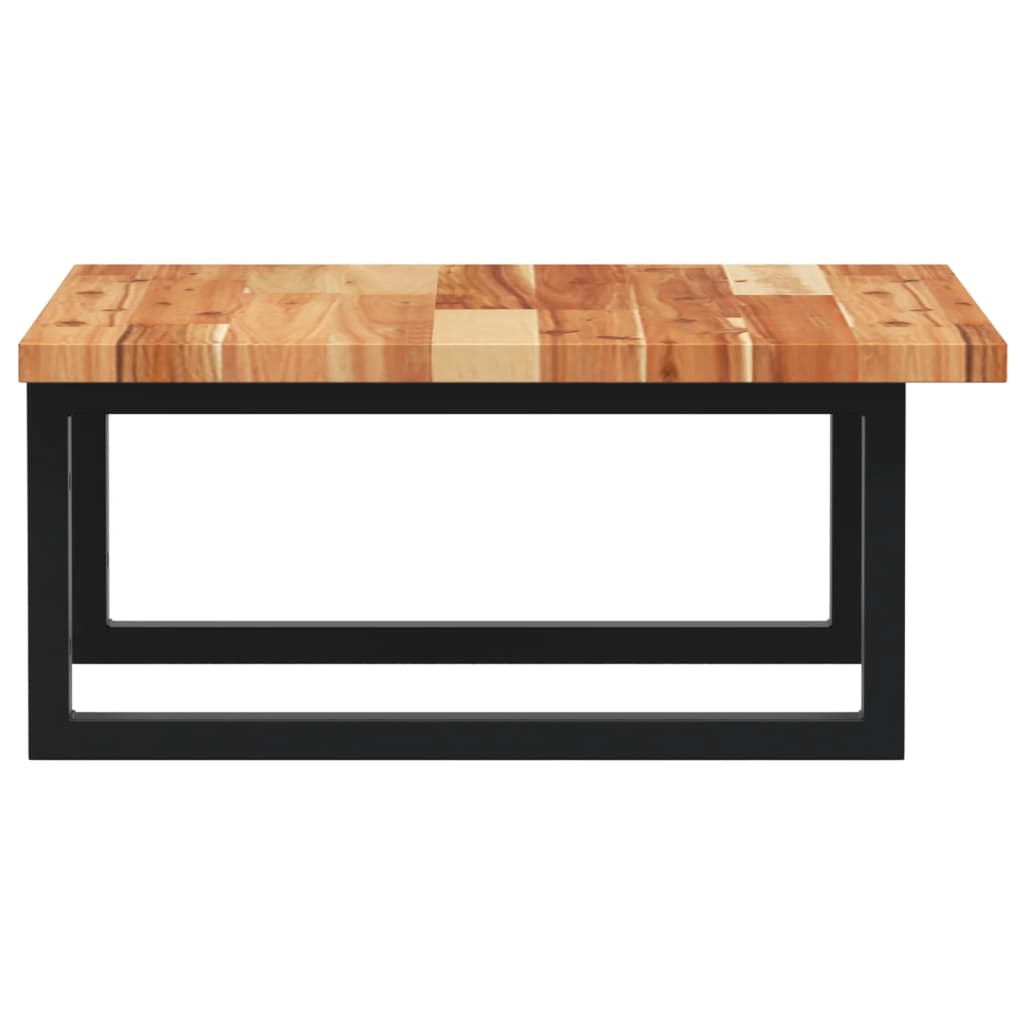 Basin Shelf Wall Mounted Steel and Solid Wood Acacia