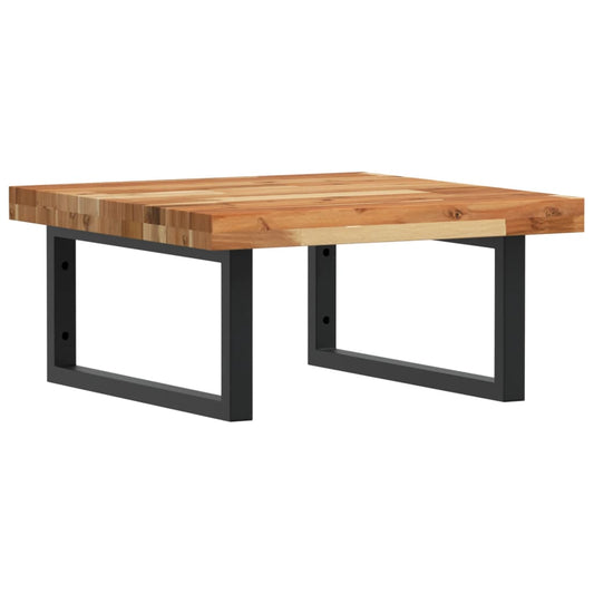 Basin Shelf Wall Mounted Steel and Solid Wood Acacia