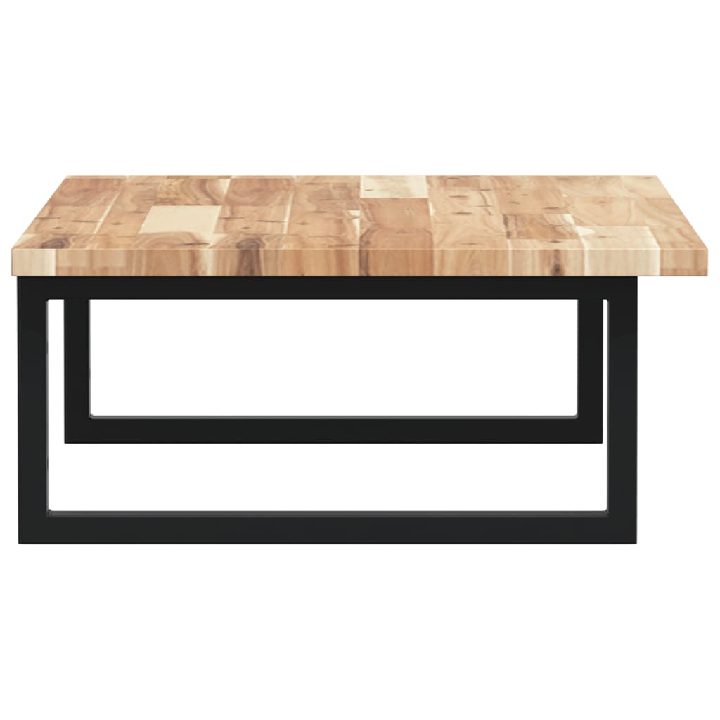 Basin Shelf Wall Mounted Steel and Solid Wood Acacia